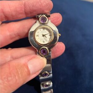 Ecclissi Sterling Silver and Gold Watch